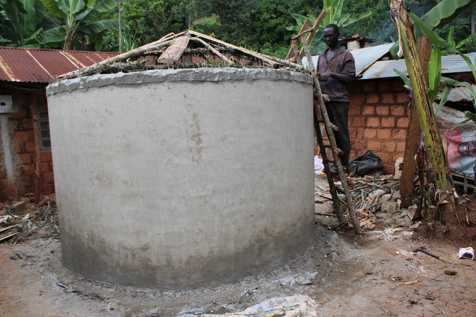Water tank construction  process